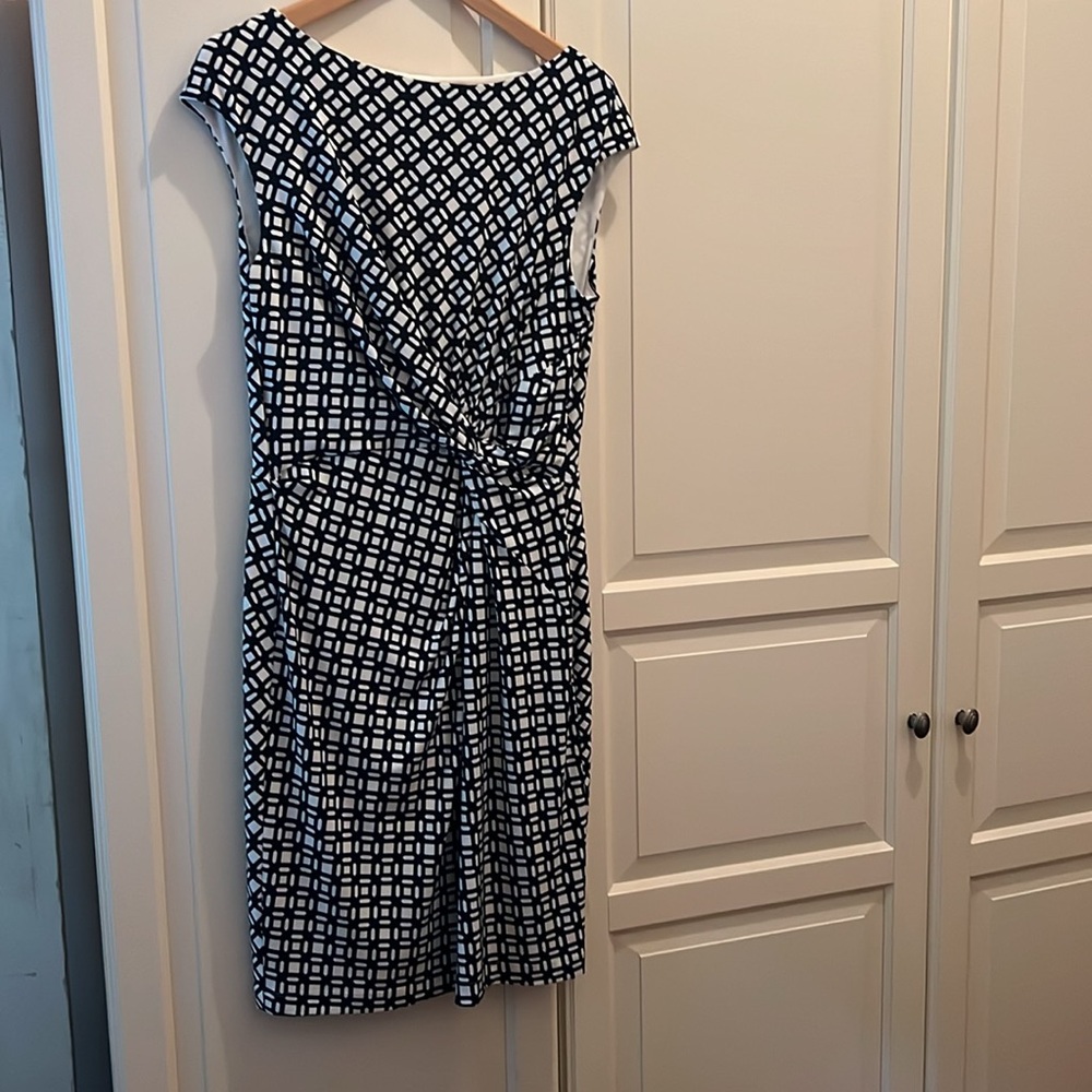 Ralph Lauren black and white cocktail dress size 14